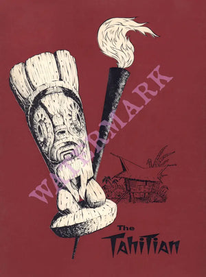 The Tahitian, Pasadena 1960s Tiki Menu Art