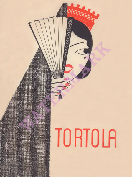 Tortola, Sa Francisco 1939 Menu Art