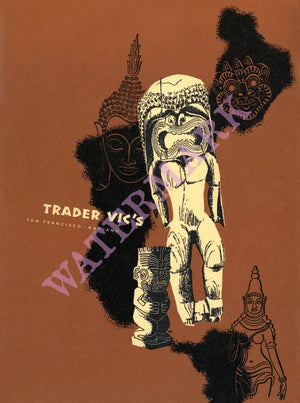 Trader Vic's Oakland, 1960s Menu Art