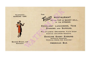 Tricity Restaurant, London 1927