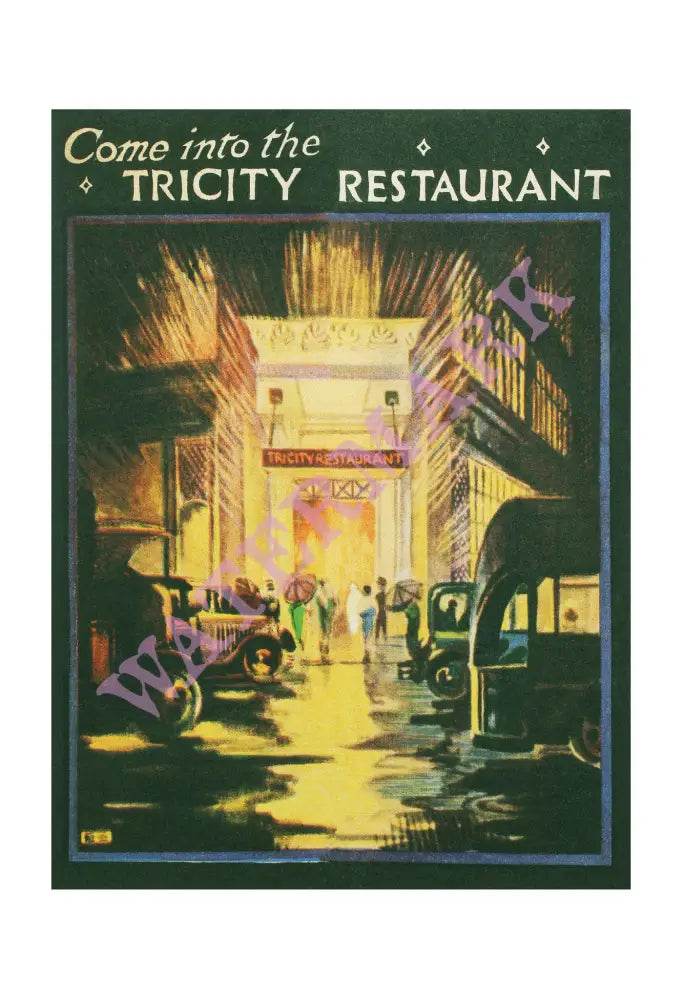 Tricity Restaurant, London 1927