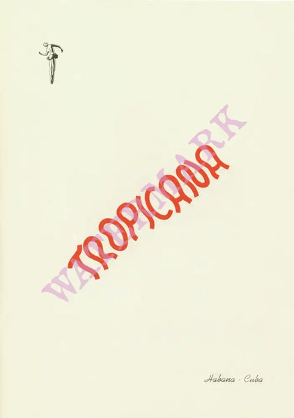 Tropicana, Havana, Cuba 1951 Menu Art