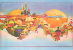 TWA In-flight Menu 1995 | Vintage Menu Art - cover