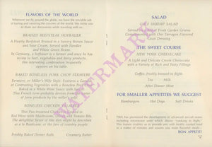 TWA, London Tower Bridge 1960s | Vintage Menu Art - food menu