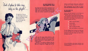 United Air Lines Mainliner Service for Baby, 1950s 