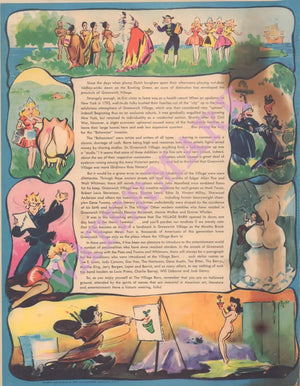 Village Barn, New York 1960s Menu