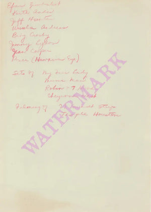 Warner Bros Commissary, Hollywood 1963 | Vintage Menu Art – celebrity sighting notations