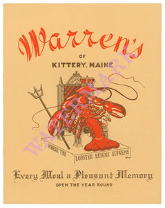 WARREN'S OF KITTERY MAINE 1950S