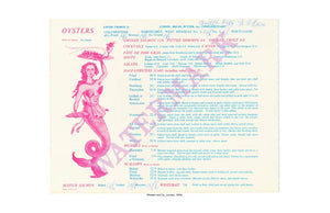 Wheeler & Co. London 1950s Vintage British Menus