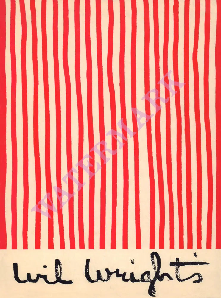 Wil Wrights, Los Angeles 1940s Menu Art