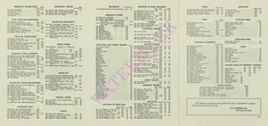 Willard Hotel, Washington D.C. 1936 Room Service Wine List