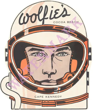 Wolfie's Cape Kennedy, Florida 1960s Menu Art