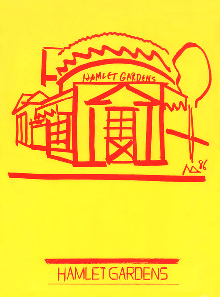 Hamlet Gardens, Los Angeles Menu Art