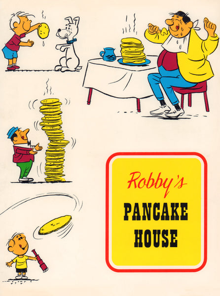 Robby's Pancake House, Clearwater 1960s Menu Art