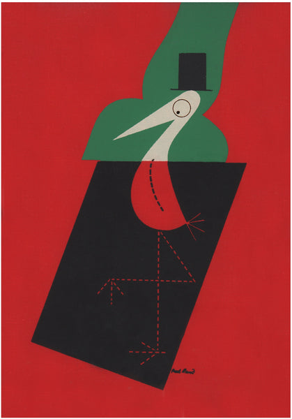 The Stork Club Red Bar Book Cover 1946 by Paul Rand | Vintage Menu Art - cover