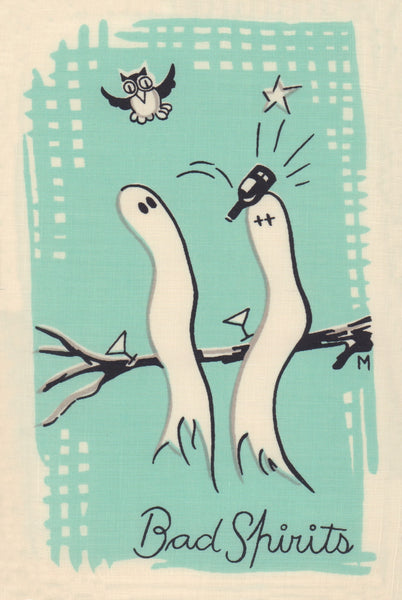 Spirits (set of 8), Cocktail Story 1950s Napkin Prints
