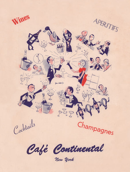 Café Continental, New York 1950s John Held Jr Cover 