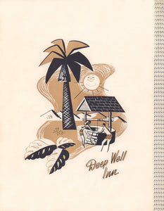 Deep Well Inn, Palm Springs 1950s | Vintage Menu Art – cover