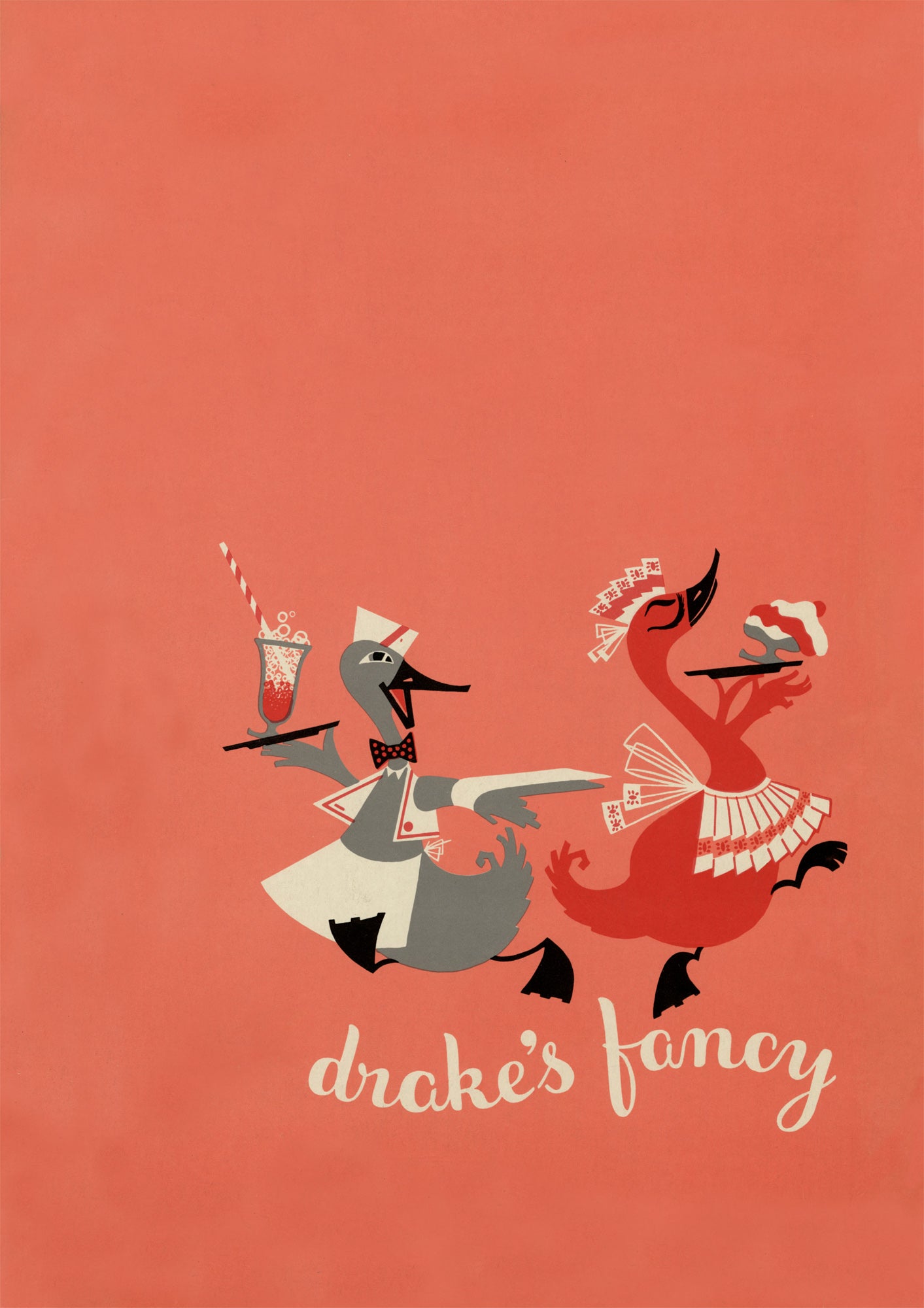 Drake's Fancy, San Francisco 1950s | Vintage Menu Art – cover art