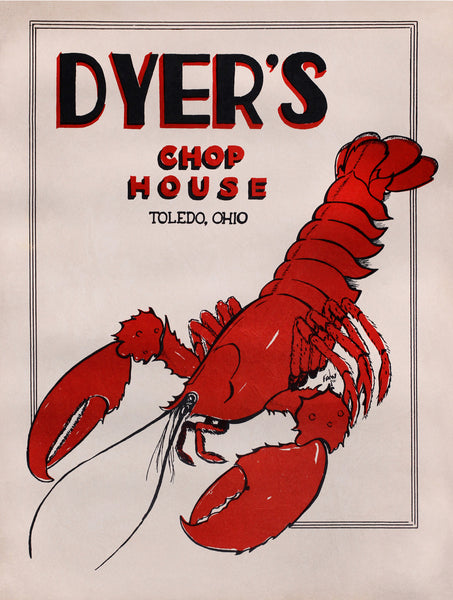Dyer’s Chop House  Toledo, Ohio 1956