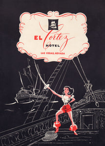 El Cortez, Las Vegas 1950s Menu Art
