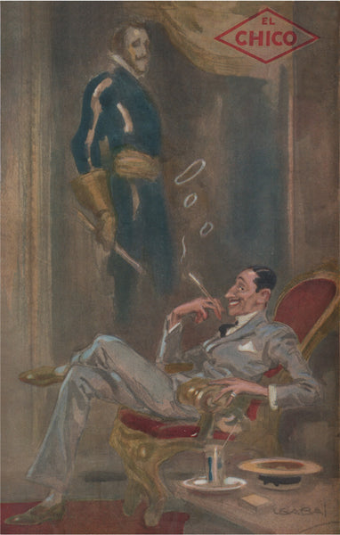 El Chico, New York 1939 Luiz Usabal y Hernandez Menu Art