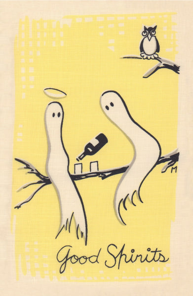 Spirits (set of 8), Cocktail Story 1950s Napkin Prints