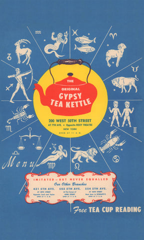 Gypsy Tea Kettle, New York 1949 100% Cotton Dish Towel