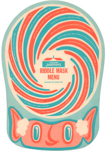 Howard Johnson's Riddle Mask Menu, 1960s