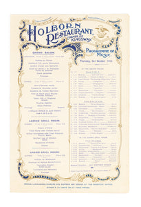The Holborn Restaurant, London 1913 
