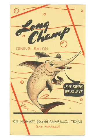 Long Champ Dining Salon, Amarillo, Texas, 1948