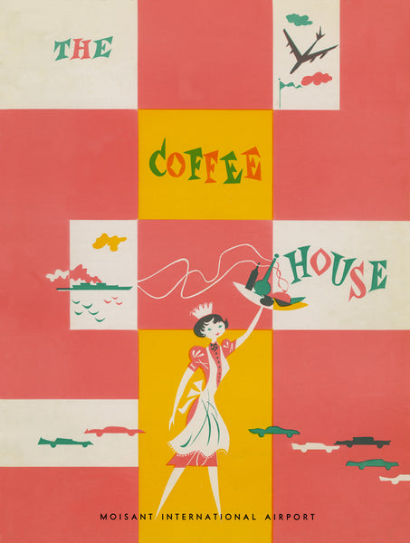 The Coffee House, Moisant International Airport, New Orleans 1960 | Vintage Menu Art – cover