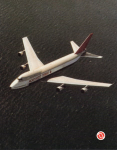 Northwest Orient Airlines, In-Flight Menu 1980s Menu Art