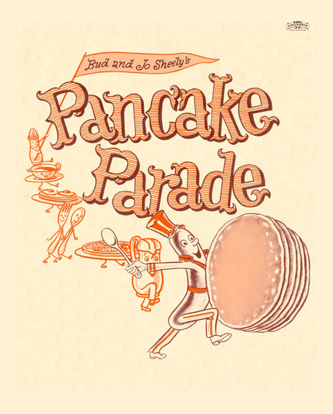 Pancake Parade Dish Towel