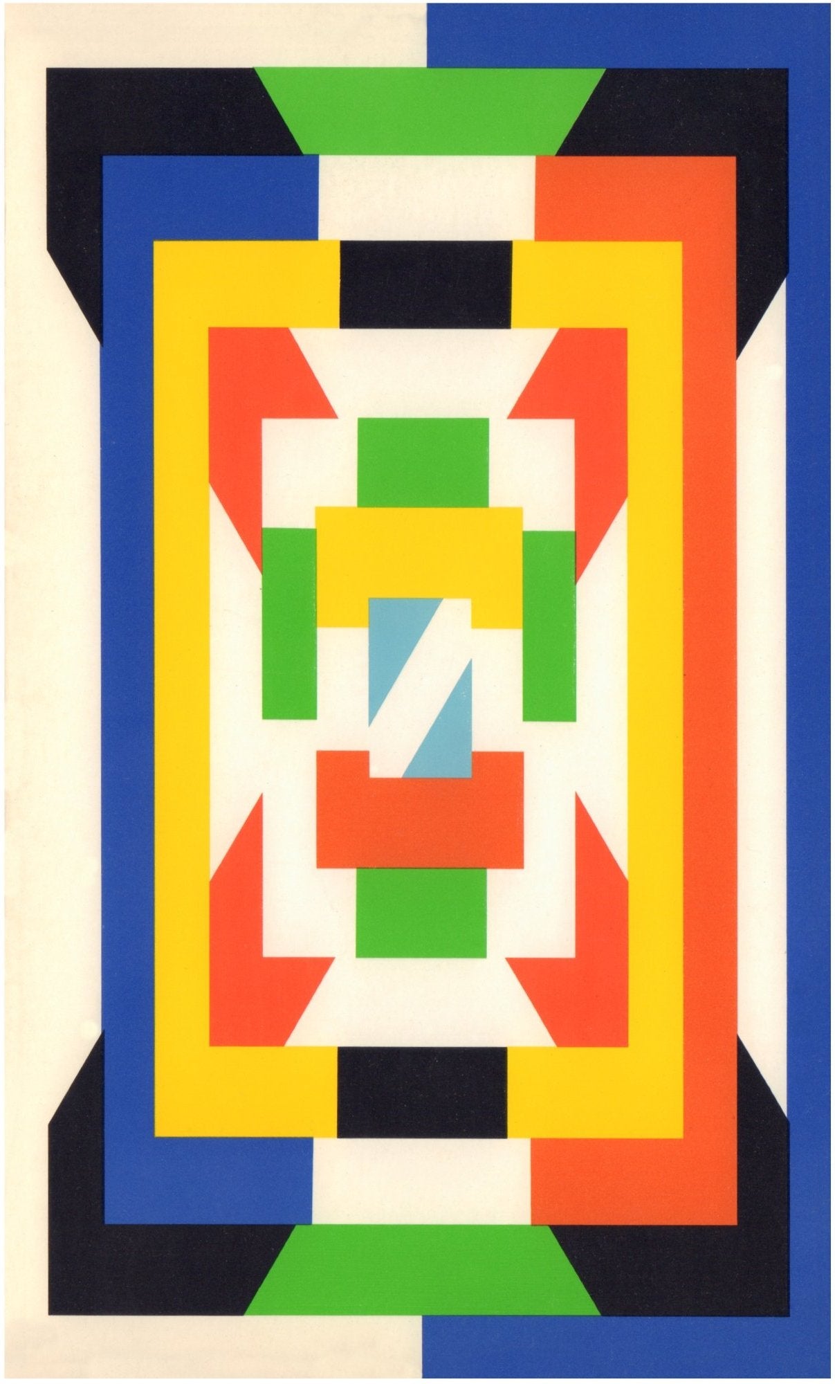 Pan American "International Flag Service" 1971 Menu Art