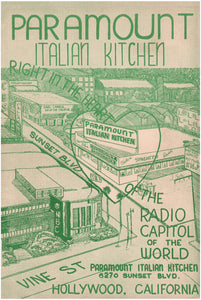 Paramount Italian Kitchen, Hollywood 1955