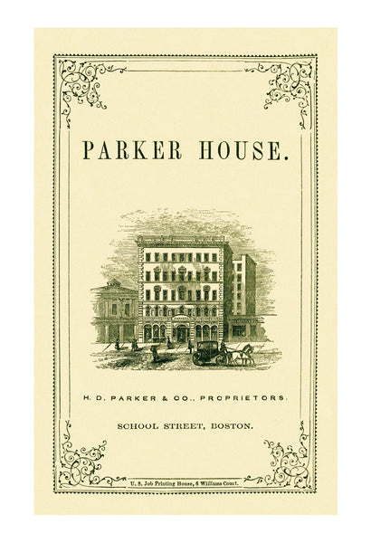 Parker House, Boston 1860