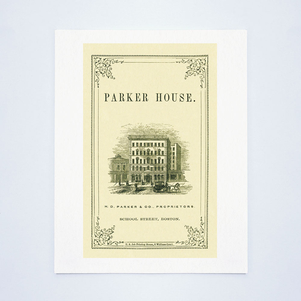 Parker House, Boston 1860