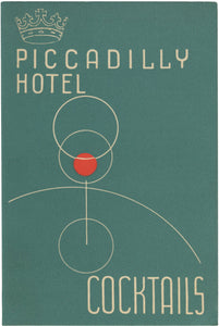Cocktails Piccadilly Hotel, London, 1950s