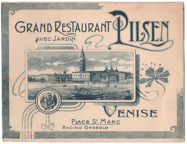 Grand Restaurant Pilsen, Venice Late 19th Century