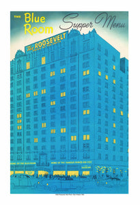The Blue Room The Roosevelt Hotel New Orleans Vintage Menu 1952