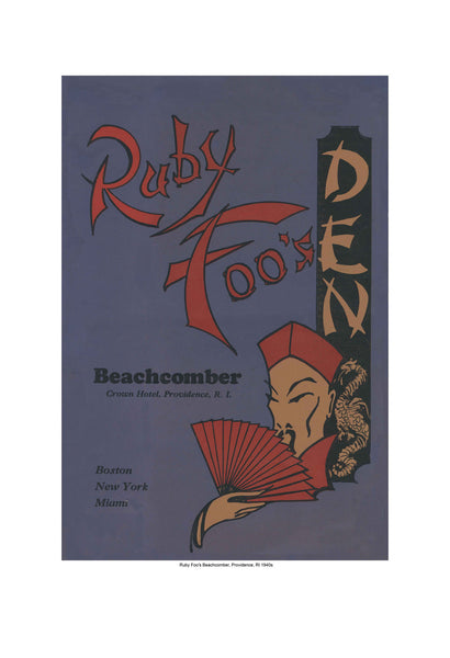 Ruby Foo's Beachcomber Providence RI 1940s Harley Spiller Collection Cool Culinaria