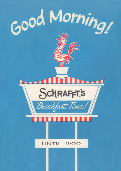 Schrafft's, New York 1960s | Vintage Menu Art - cover