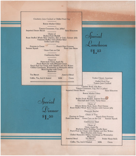 John Held Jr New Haven Railroad "Speaking of Food" 1932 Rear Cover