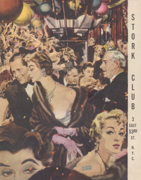 Stork Club, New York 1955 | Vintage Menu Art - cover