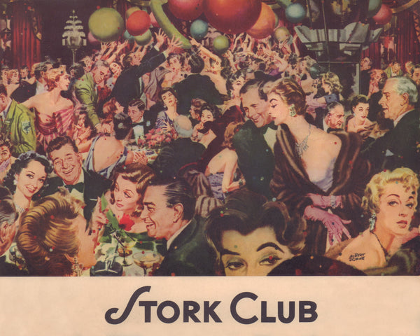 Stork Club, New York 1950s | Vintage Menu Art - cpver