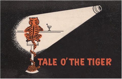 Tale O' The Tiger Match Cover 2, Fort Lauderdale 1960s | Vintage Menu Art - match book cover