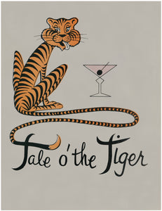 Tale o' the Tiger, Fort Lauderdale 1960s Menu Art