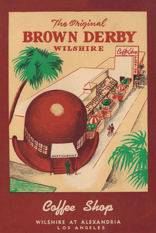 The Brown Derby Coffee Shop, Hollywood, 1957