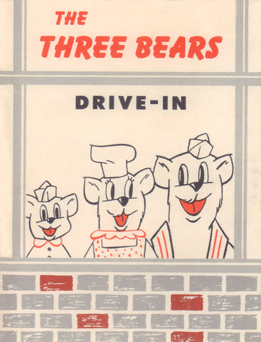 The Three Bears, St Paul 1960s Menu Art